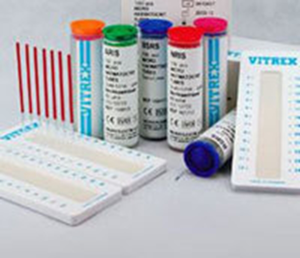 Hematokritrör, 75µl Am-Heparin grön