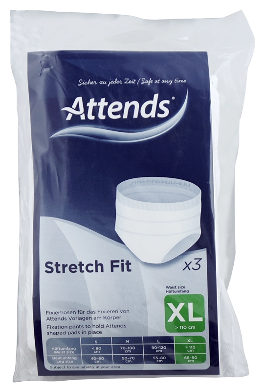 Fixeringsbyxa utan ben, Attends Stretch fit XL - Attends - 1