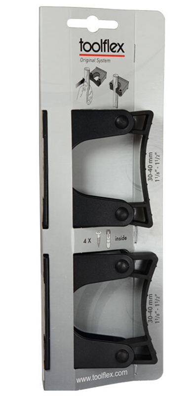 Toolflexhållare för skena, 30-40mm Maxi 2-pack