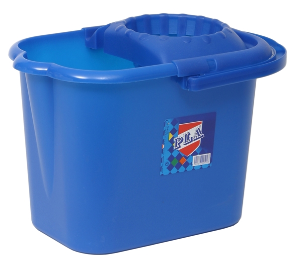 Hink plast 14L, Fyrkantig m  press minisvabb