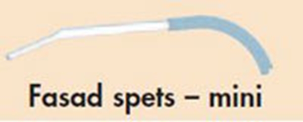 Sugset enkelböjd Medena, 5,0x6,2mmx12cm 2,0m Mini M0350