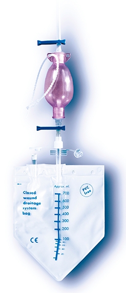 Dränage med sugboll Exudrain, fg18 med troacar