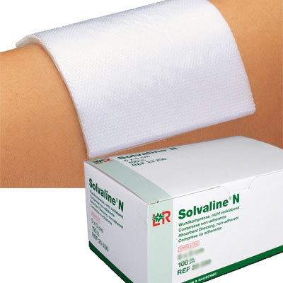 Foliekompress Solvaline N, 10x20cm osteril - Solvaline
