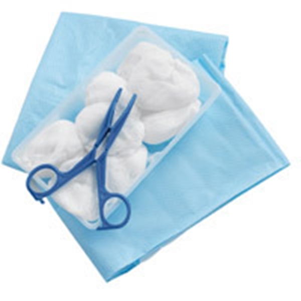 Tvättset gasväv Mediplast, 8st Ø50mm tråg peang duk