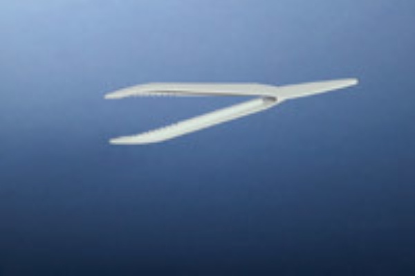 Pincett plast engångs, vit autoklaverbar osteril