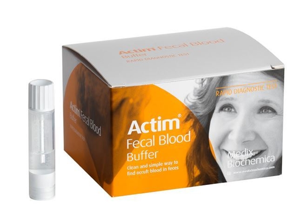 Test feces-Hb Actim Fecal Blood, provtagn.flaska humant blod/20
