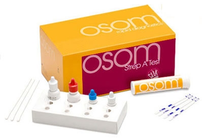 Test Strep A OSOM, sticka analyserar på antigen