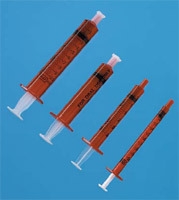 Oralspruta, 5ml latexfri amber