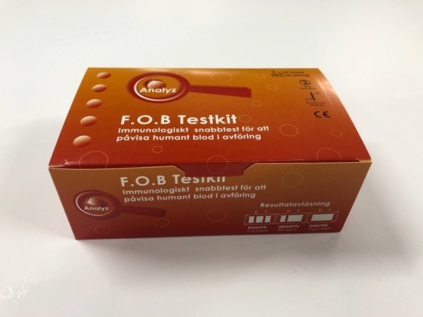 Test feces-Hb Analyz F.O.B, testkit komplett - 2