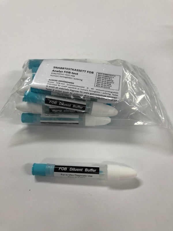 Test feces-Hb Analyz F.O.B, provtub tillbehör till testkit