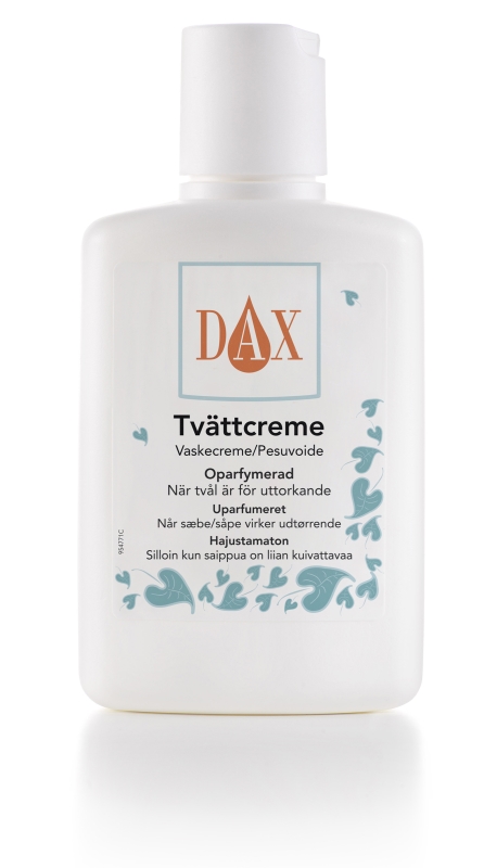 Tvättkräm Dax oparfymerad, 150ml snäpplock pH 4,7 - Dax