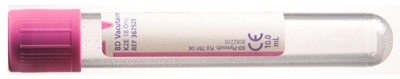 Vakuumrör BD Vacutainer pappersetikett, 10/10ml K2EDTA lila