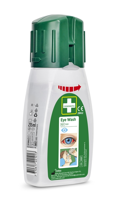 Ögondusch Cederroth fickmodell, 235ml 6-pack