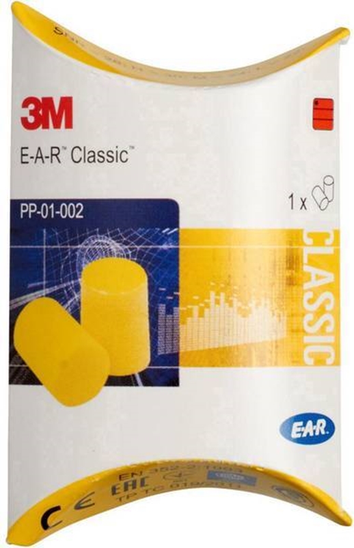 Öronpropp EAR Classic 3M, pillow pack gul - 2