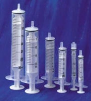 Spruta luer 3komp Codan, 2ml grad 0,1ml centr dubbel