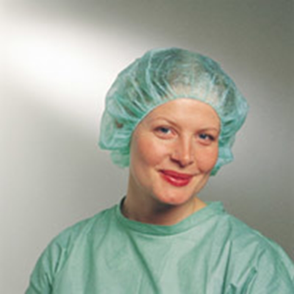 Op mössa basker Annie Barrier, 55cm L grön