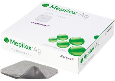 Skumförband silver silikon Mepilex Ag, 20x20cm - Mepilex