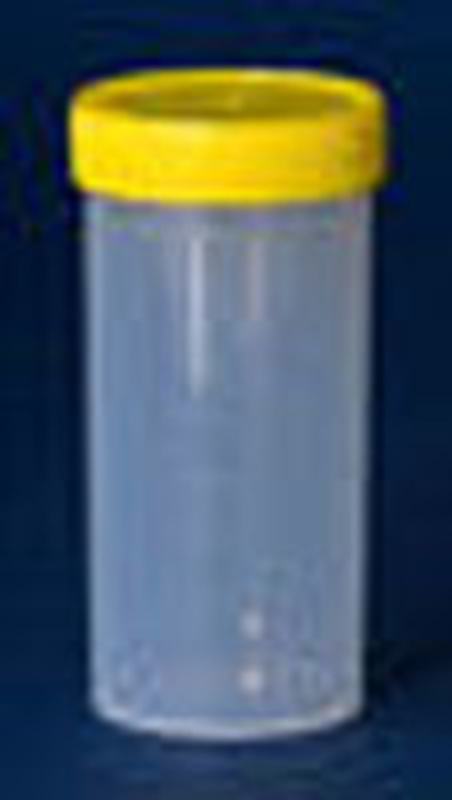 Burk plast med skruvlock, 500ml PP graderad steril