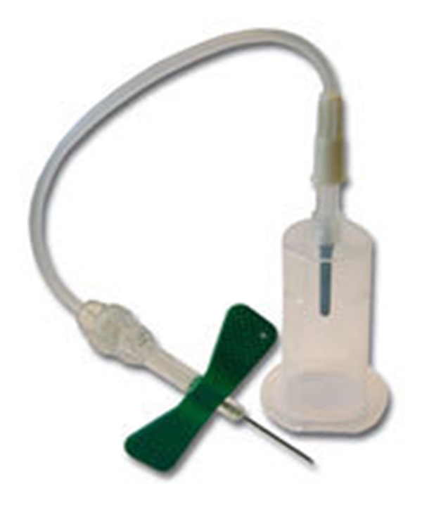 Venprovset VACUETTE Safety, 0,8x19mm 10cm grön m hållare - Vacuette