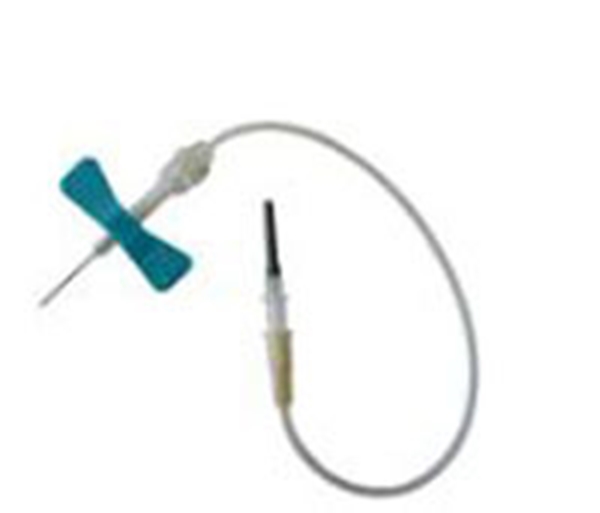 Venprovset VACUETTE Safety, 0,6x19mm 30cm blå u hållare - Vacuette