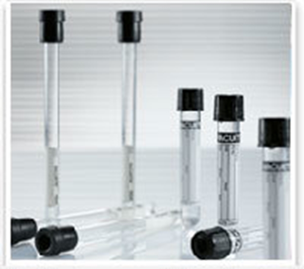 Vakuumrör VACUETTE SR glas, 1,6ml Na-Citrat 3,2% svart - Vacuette