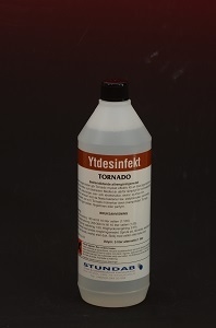 Ytdesinfektion & rengöring Tornado, 1L pH=11,5  