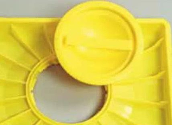 Lock till riskavfallsbox San Sac, dubbel gul till 25 och 50lit