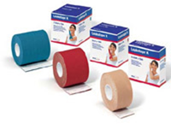 Stödtejp Leukotap K latexfri, 7,5cmx5m Kinesiotape beige - Leukotape