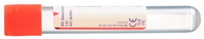 Vakuumrör BD Vacutainer CAT pappersetikett, 10ml serum röd