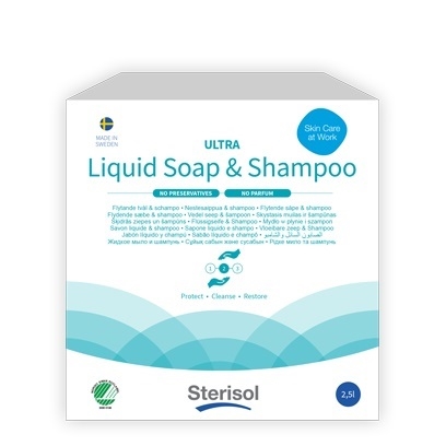 Flytande tvål Sterisol ULTRA, 2500ml oparfymerad - Sterisol