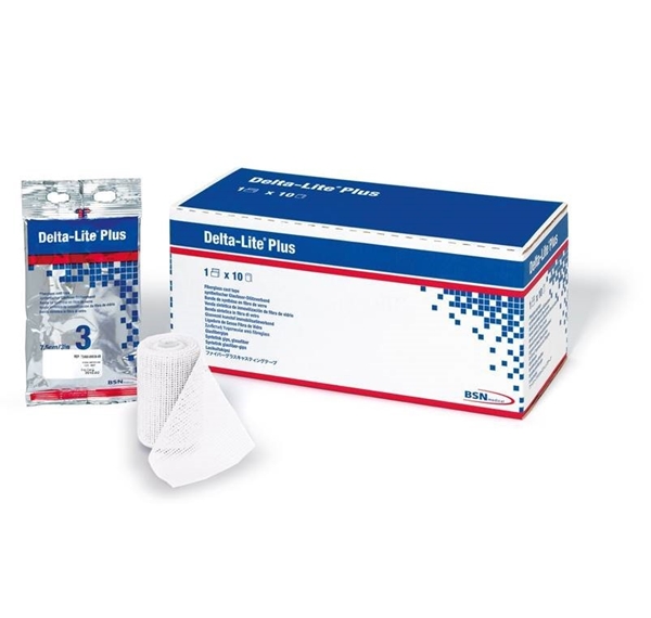 Gipsbinda Delta-Lite Plus, 2,5cmx1,8m glasfiber vit - Delta-Lite