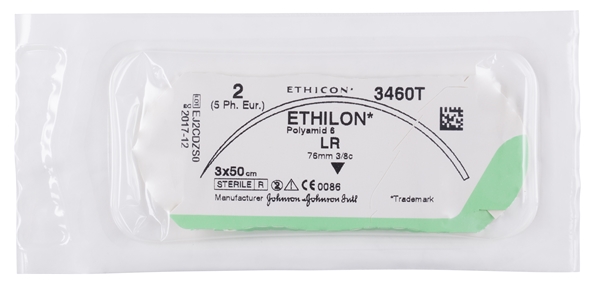 Sutur Ethilon 2 3460TG, 3x50cm - Ethilon