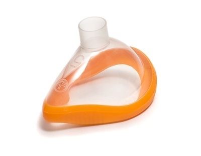 Narkosmask ClearLite, stl5 22F eng orange