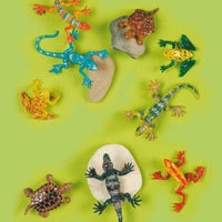 Glitterdjur, ödlor, grodor och sköldpaddor, 96st