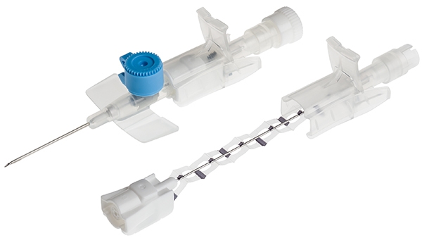 Infusionskanyl BD Venflon Pro Safety, 0,9x25mm 22G blå m port