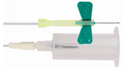 Venprovset BD Safety-Lok, 0,8x19mm 30cm grön m hållare