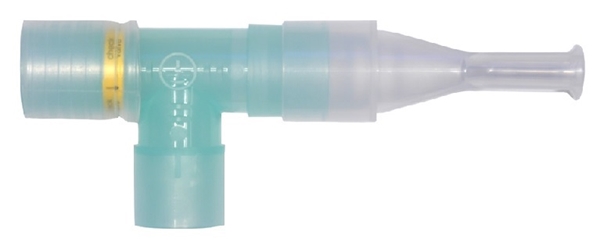 Andningstränare, T-stycke, ventil och munstycke