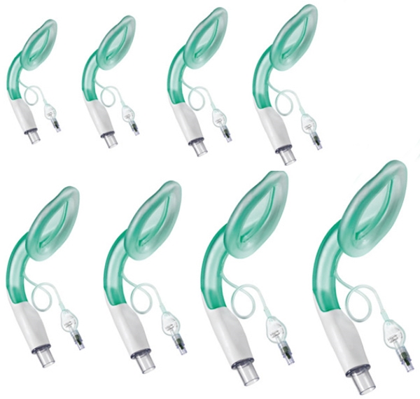 Böjd larynxmask Aura-i, Stl 5 bitblock intub