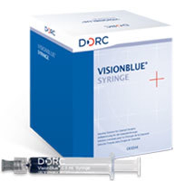 Spruta VisionBlue, Ögon-op trypan-blå steril lösn