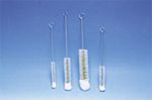 Rengöringsborste för provrör, 10mmx18cm naturborst ylletofs