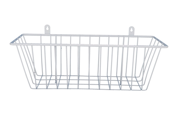 Korg för förkläde & blodtrycksmanschetter, 370x165x130mm extra stor vit