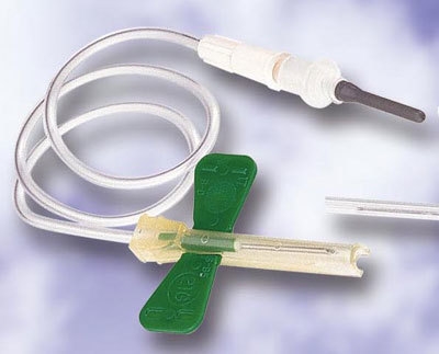 Venprovset BD Safety-Lok, 0,8x19mm 30cm grön u hållare