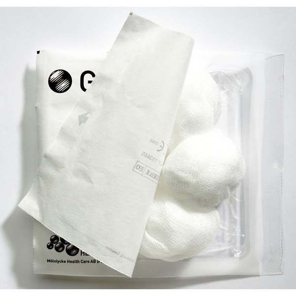 Rundtork gasväv 5p Gauze, Ø75mm steril - Gauze