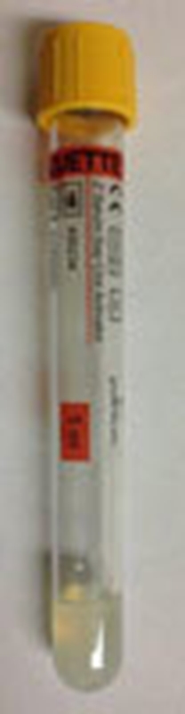 Vakuumrör VACUETTE transparent etikett, 7/5ml serum gel guldgul