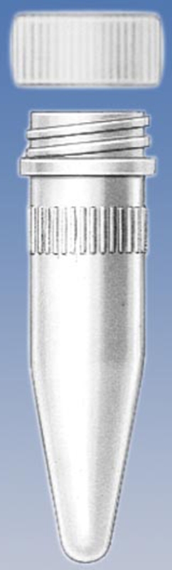 Kryorör konisk botten utan fot, 1,5ml PP