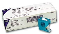 Häfta papper Micropore, 2,5cmx9,1m vit hållare - Micropore