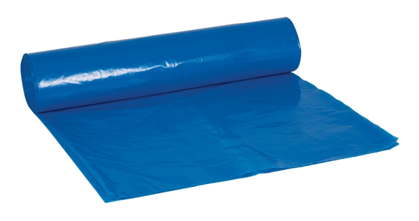 Bäddunderlägg plast, 80x150cm 30my blå