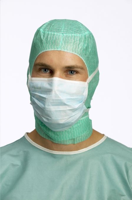 Munskydd op Barrier standard, knyt typ II xbred blått 3L - Barrier