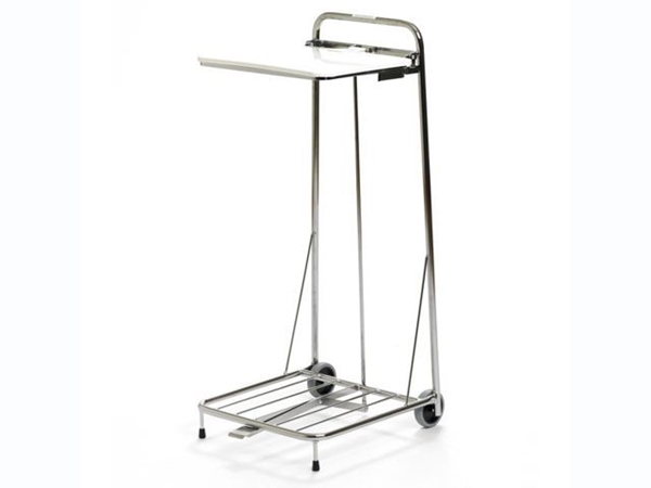 Säckhållare, 60L förkr m pedal, plåtlock