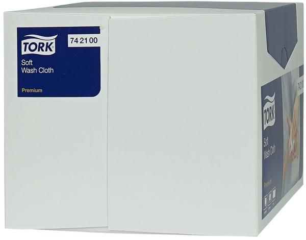 Tvättlapp papper 1L, 19x30cm vit Tork Premium mjuk - 2